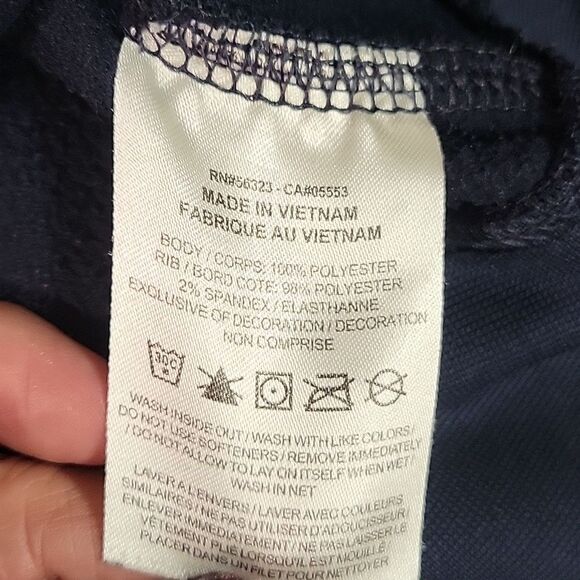 NFL Nike Chicago Bears Navy and Orange Hoodie, Size L - Picture 5 of 6